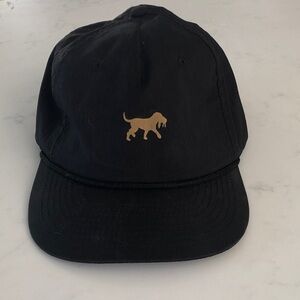 Back Down South Clothing Co. Black Hat with Gold Dog Logo